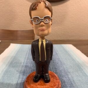 The Office Dwight Schrute Brown Suit Bobblehead